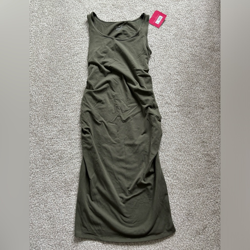 NWT Isabel Maternity by Ingrid & Isabel Tank Top Dress - Green